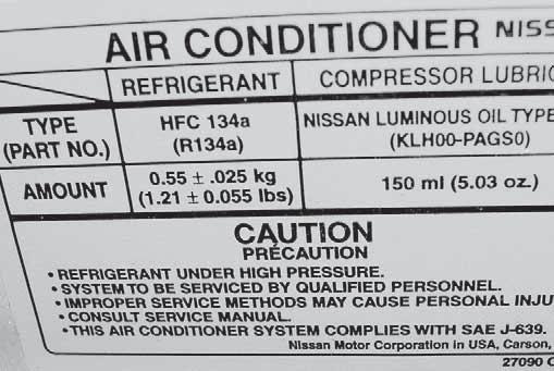 Nissan uses pounds and kilograms, and if your machine is calibrated in pounds, please notice that the plus/minus tolerance is just 0.055 lb., which is 0.88 ounces, less than the 0.1 lb.