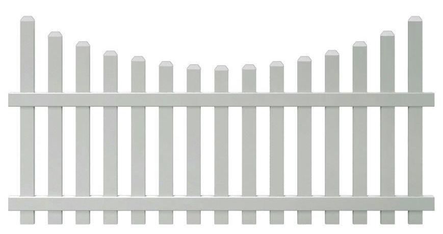 Top Spaced Picket Fence with 3