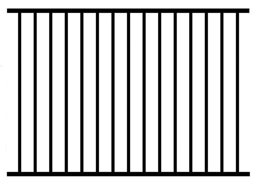 Aluminum Fence (Black or