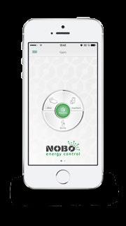 How Nobo Energy Control works Nobo Hub is connected to your home network via an Ethernet cable.