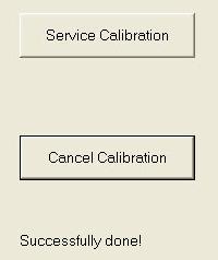 B.5 Perform Service Calibration Note: This procedure requires a 50g calibration mass. (Available from Ohaus.) (If a calibration mass is unavailable after calibration starts, click Cancel Calibration.
