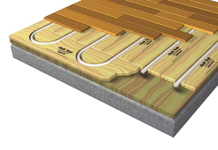 In fact, with Uponor s products designed specifically for remodels, you can have a complete radiant floor heating system installed in as little as two