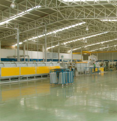 invested into the production lines for producing the main components of aluminum condensers.