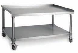 n large 7" (178) stainless steel landing ledge. n Enclosed front 1¼" (32) manifold. n Variety of cooktops available: Open Burners, Hot Tops, French Tops, Griddles and Plancha Tops.