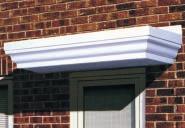 brown, oak or rosewood Includes GRP corbels (BRG 8) The Stafford Flat smooth white canopy with detailed