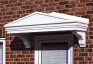 Quality GRP Overdoor Canopies The Rockingham Elegant Victorian style door canopy in a smooth finish incorporating fully moulded
