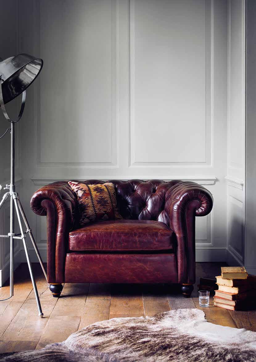 Perfectly aged and BEAUTIFULLY BUTTONED Every home should have a slouchy, enveloping and comfy armchair to sprawl in on a
