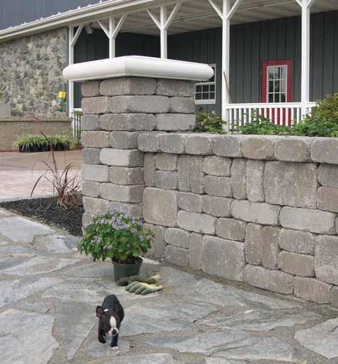 weathered Parapet Wall is available in both standard and cobble sizes and in a variety of colors.
