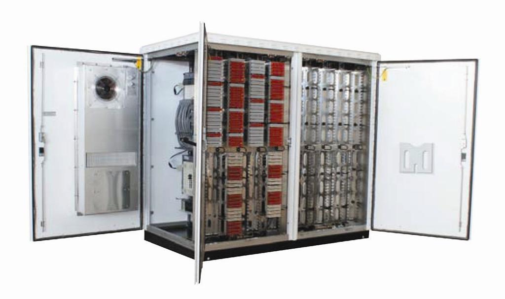 Heat exchangers and AC units can be mounted on the doors. Dimensions (mm): Height 1500, Width 1900, Depth 900.