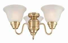 14 (not included) 78532 Satin brass finish Disc light with opal frosted glass 1 x 60 Watt,