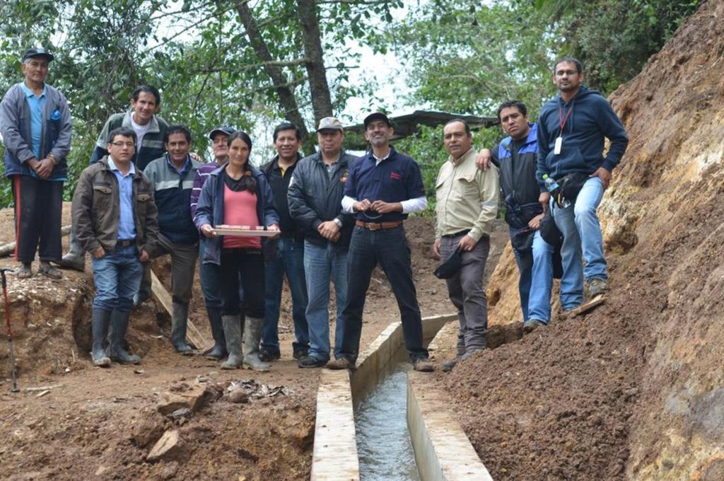 Progress small steps, building trust 24 water user committees formally recognised and authorized by the Chotano-Llaucano water authority; Paperwork filed with water authorities to obtain usage
