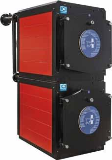 COMMERCIAL SEEL BOILERS REX DUAL ( 00 kw) Stacked combustion chambers Design pressure bar EFFICIENCY REX DUAL stacked module steel boiler, employs cylindrical concentric combustion chambers with