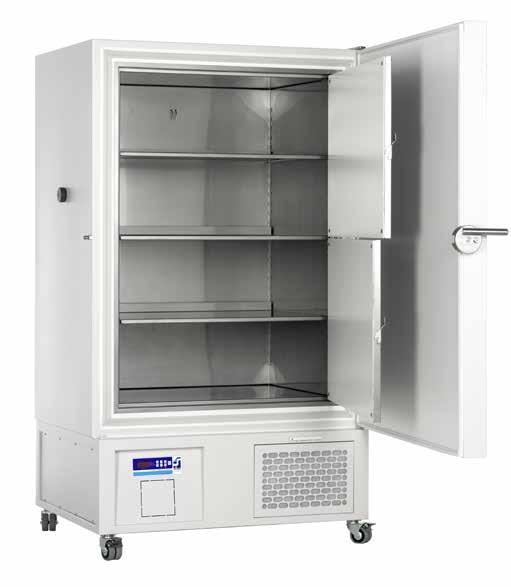 FREEZER DETAILS Capillary CO 2 emergency cooling system Flexible interior for each type of rack Division 1 2 compartments/10 racks. Division 2 4 compartments/20 racks.