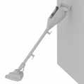 CAUTION: This steamer is not free standing, always stand using the wall bracket or securely against a wall/fixed structure, alternatively lie the steamer flat on the floor in a suitable location so