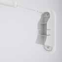 Firmly press the handheld and wall storage clip to fix the wall storage clip to the wall in the correct place.