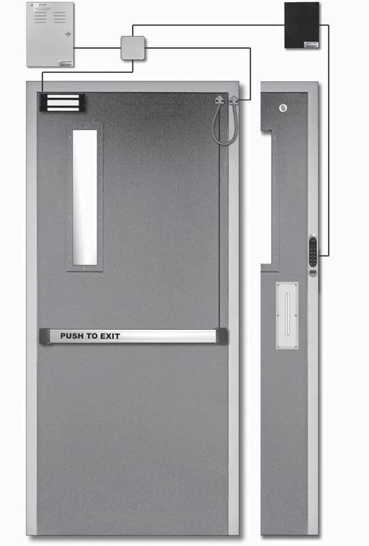 248 Resources Basic Magnetic Locking System Use on Any Exit Door Where Free Egress is Permitted 120 VAC INPUT BPS-24-3 Power Supply Door Controller J-Box DK-37 Door Controller M32/M62 Armored Door