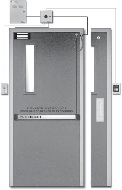 Delayed Egress Magnectic Locking System 249 Resources Use on Exit Doors Where a 15 to 30 Second Delay is desirable before egress is allowed.