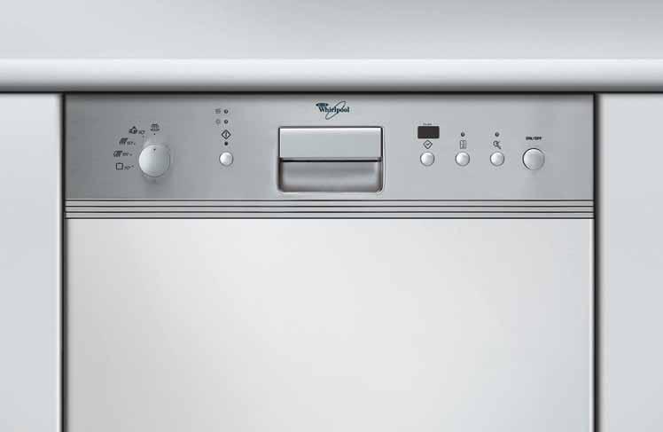 DISHWASHING RANGE DISHWASHING Fully integrated range Hidden talent Whirlpool s fully integrated dishwashers feature controls on the top edge of the door and are designed to accept a panel (stainless