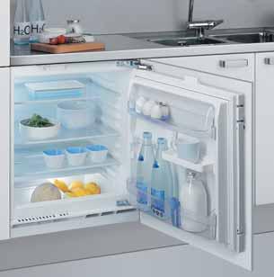 UNDERCOUNTER ARG 585/A Undercounter larder fridge Key features Auto defrost Matches AFB823/3 undercounter freezer 3 Adjustable safety glass shelves - one divides Soft rounded aesthetic Reversible