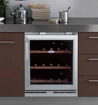 Colour available: stainless steel ARZ OOOW Undercounter wine chiller Key features 33 bottle capacity Black