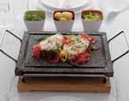 as a chopping board) Ideal for cooking meat, fish and vegetables Can be used for cooking or serving