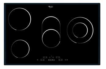 TOUCH CONTROL CERAMIC HOBS AKT 895 77cm Touch control ceramic hob Key features 2 Halogen and 2 Dual Quicklight zones Touch control operation Easy to clean smooth glass surface