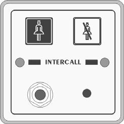 Intercall 600 User Guide. Layout of the Intercall 622 and 722 Non Audio Call Point. Intercall 600 Call levels and what they mean. Call button. Reset button. Re-assurance light. Jack socket.