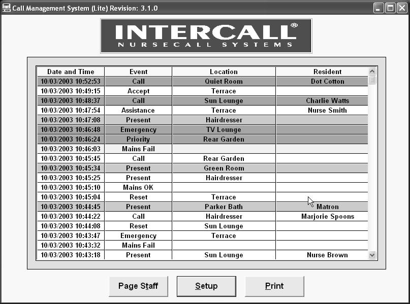 Intercall 600 Intercall 700 CMS Lite Call Management Software. The Intercall Call Management Software Lite is a simple way to manage all data from your Intercall 600 or Intercall 700 call system.