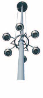 and area lighting 1973 Lowering Device First raise/lower device for ground level servicing of high