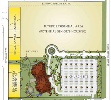 Figure 8: Development Concept Legend Sub-Area One (Church Site) NTS Sub-Area Two (Smaller Lot