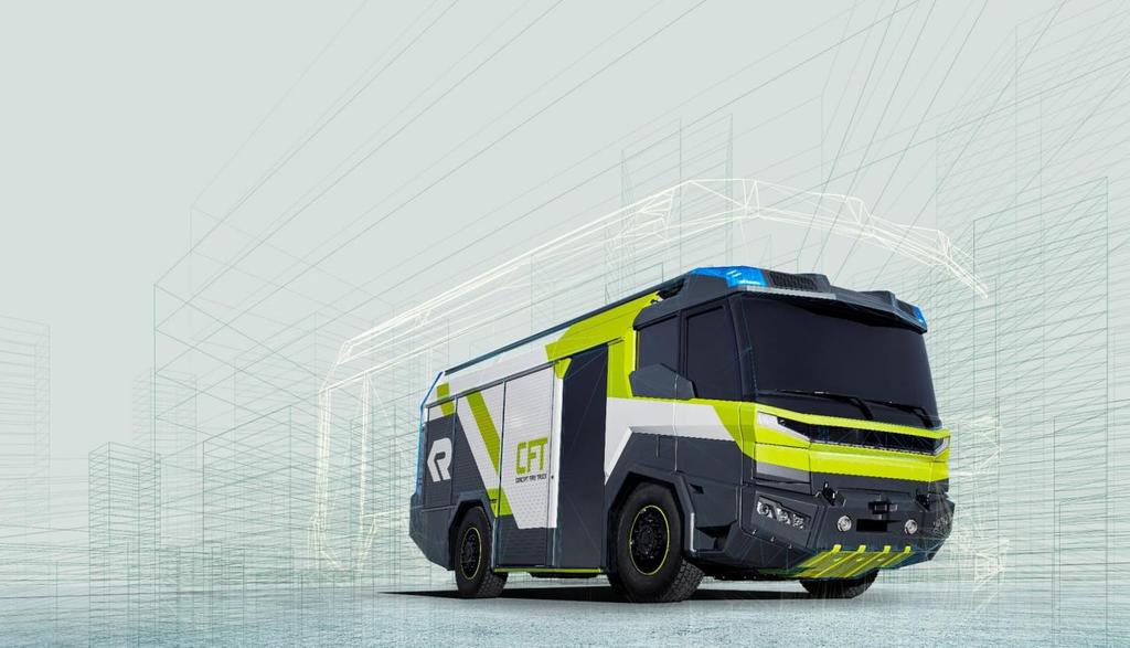 CFT Concept Fire Truck A concept study of the fire truck of the future Low emissions noise and pollutants thanks to alternative drive concept Multi-functional basic