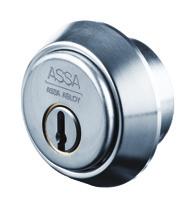 Scandinavian Round Cylinders For use with ASSA Modular and Connect lockcases. The cylinder is fixed with four high security hardened steel screws, supplied with the accessory set.