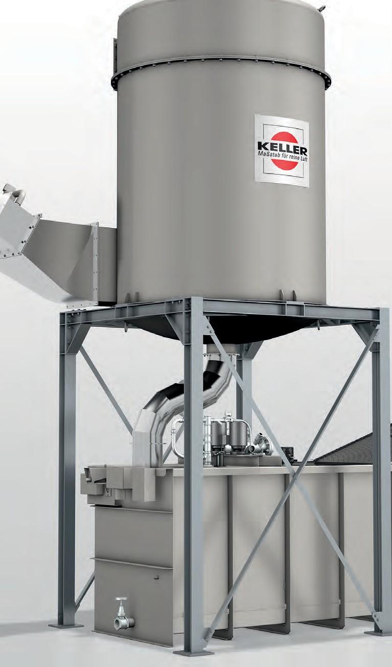 Separation of water combined with air and emissions VDN-TA wet separator VDN-TA wet separator consists of a combination of various components and functions.