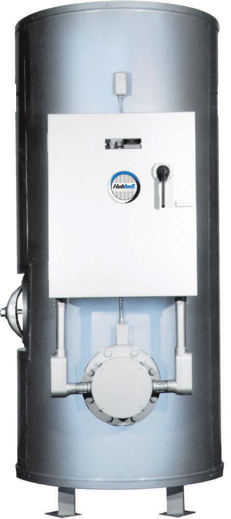 Whether you are heating potable water in a commercial building or heating process water in an industrial application you can select a Hubbell Model SH or H to do the job.