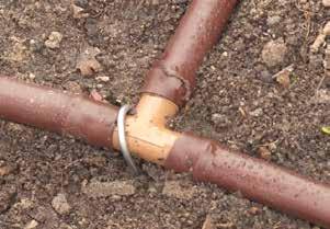 piping and emitters Look for unwanted bubbling or spraying