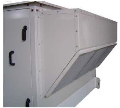 6. RT Roof Mounted Air Handlers Weatherproof Cabinet Construction Cabinet made of galvanized steel and powder