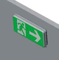 Direction indicating luminaire 5. Water proof emergency luminaire installed in external areas 1.