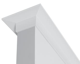 Characterised by its minimal architectural lines, the stylish square edge profile is a perfect complement for modern residential and commercial interiors.