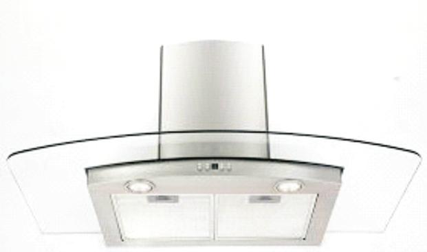 90CM COOKER HOOD IDC-920S Stainless steel/glass Size 90cm - Input Power: 180W - Number of Motors: 1 Max. Motor Power 100W - Air flow c.pty.