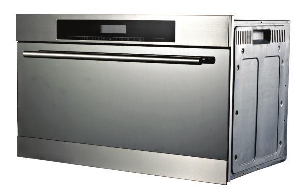 oven with stainless steel control panel 60cm width Temperature range: 50-250 degrees C - ABS knob Double glazed removable doors Top oven: 36L capacity 25W: Lighting Half gril and convection grill 1 x