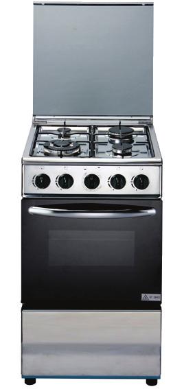 OVEN SGO-650ST Glass lid Brass cap burner with manual ignition Stainless steel oven plate+s/s front