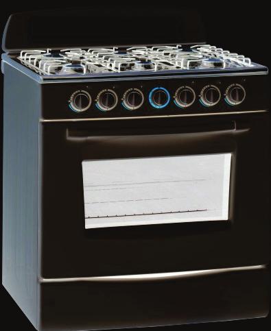 PLATE GAS OVEN AND STOVE SGO-750B (BLACK) 5 BURNER GAS OVEN TOGO-900B Stainless steel worktop