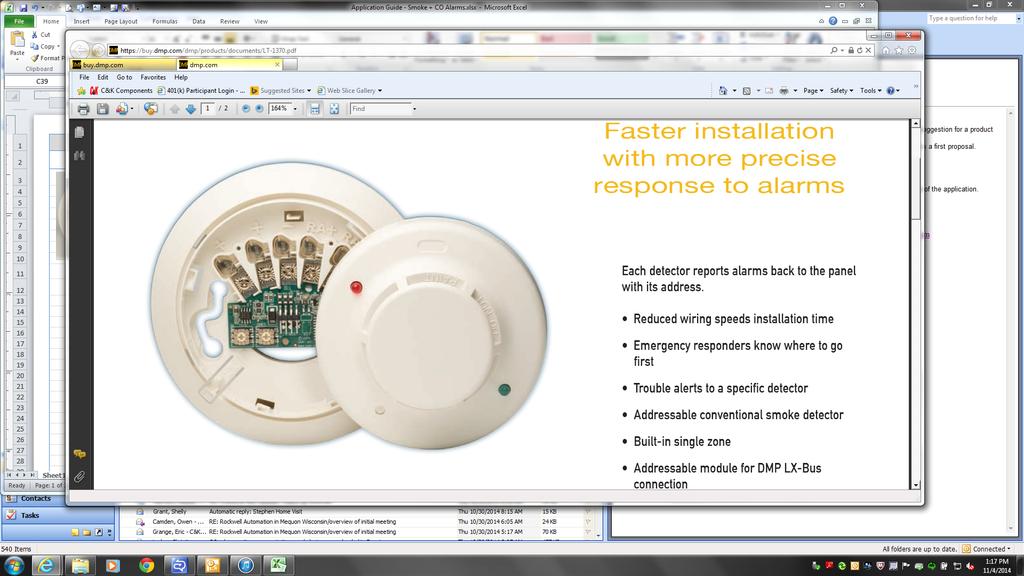 for network addressable smoke detectors 2 RTE SMT or thru hole mounting 20K
