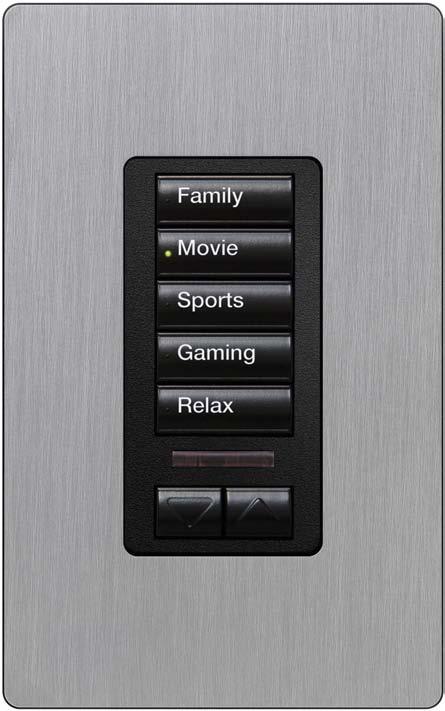 allowing you to control lights, shades, temperature and audio-visual components all from your