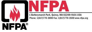 Standards Action - September 8, 2017 - Page 14 of 86 pages NFPA FIRE PROTECTION STANDARDS DOCUMENTATION The National Fire Protection Association announces the availability of NFPA First Draft Report