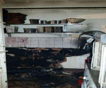 Combustible insulation materials Contained to the kitchen How it stopped Single