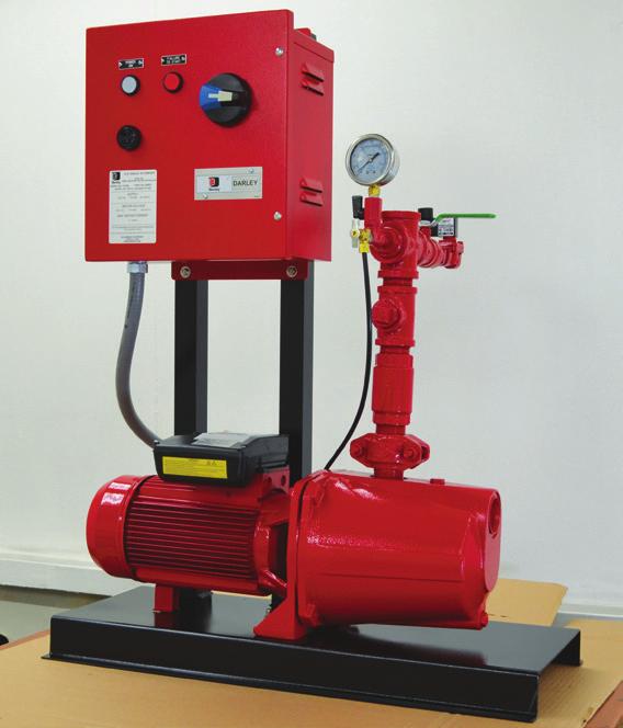 CUSTOM PUMP SOLUTIONS RESIDENTIAL NFPA 13D FIRE PUMP & PANEL PACKAGES The 2 and 3HP StarterPaq is a packaged pump system that includes a self-priming, closed coupled, end suction pump and basic