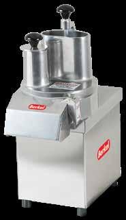 PROCESSORS M2000 & M3000 MODELS Standard Features: Powerful heavy duty motors for high-capacity output Stainless steel and cast aluminum