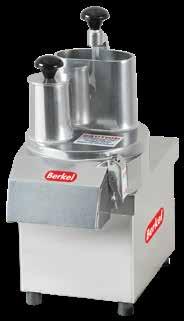 Continuous Gravity Feed Food Processor, 800 950 /hr Slicing and 1,400 1,500 /hr Dicing, Disc Ejection System, Polished Cast Aluminum and S/S