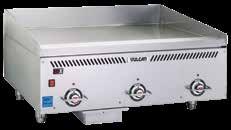 GRIDDLES & CHARBROILERS Heavy Duty Gas Griddles VCCG SERIES Vulcan's high-performance VCCG griddle distributes heat evenly across the entire griddle plate, boosting food quality and reliability in